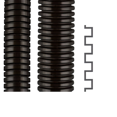 Tube flexible polyamide et raccords. Plastique. Couleur: Noir ou Gris. Résiste aux huiles jusqu'à 80