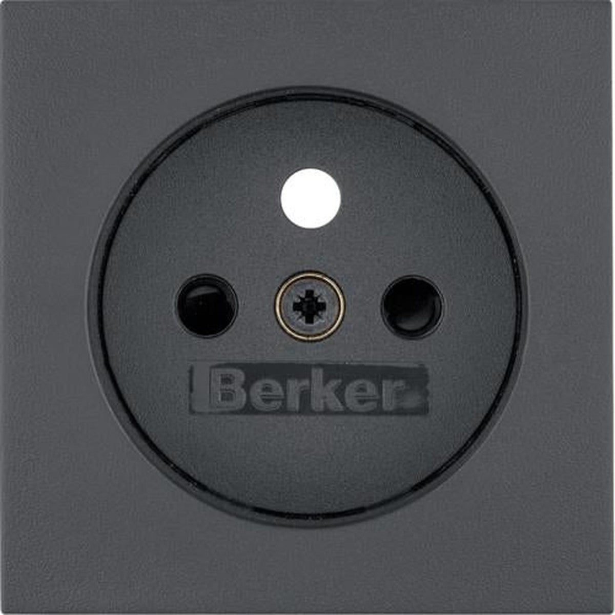 Berker S.1 / B.3 / B.7 Antraciet, matte geaarde stopcontactafwerkingssets