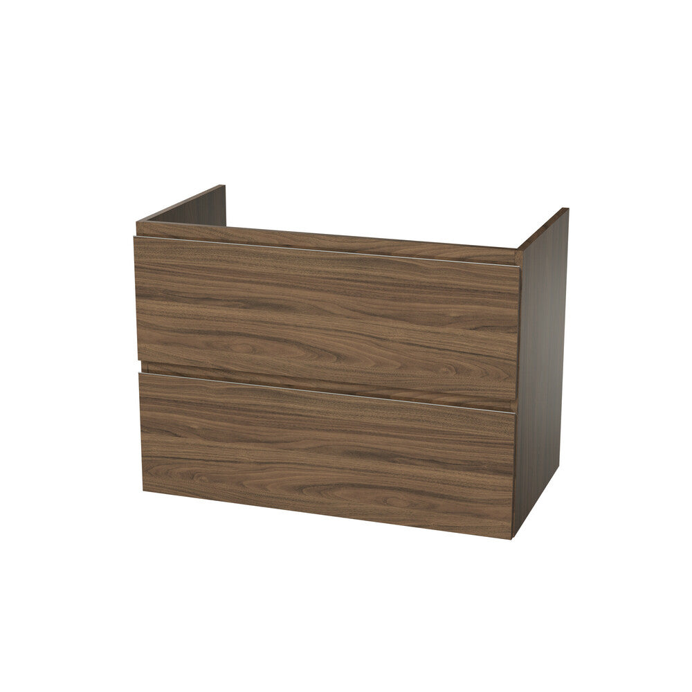 Van Marcke Fortitudo Due sous-meuble B800xH640xD495mm 2tiroirs Walnut