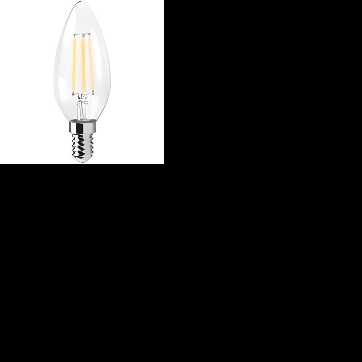 Lampe Led filament C35 flamme 4W 230Vac E14 claire 2700K WW dimmable