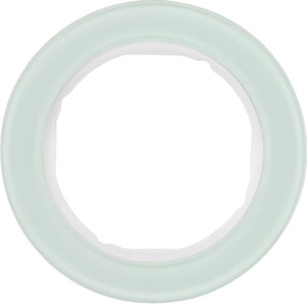 Berker R.Classic Serie 1-voudige afdekplaat, glas, poolwit
