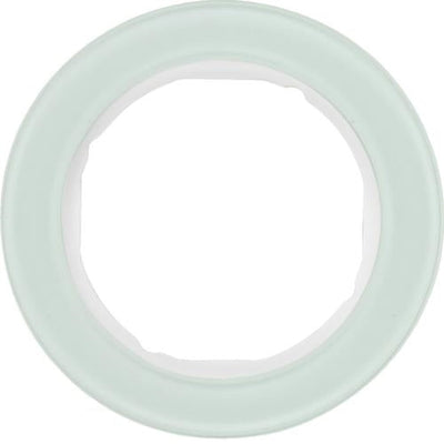 Berker R.Classic Serie 1-voudige afdekplaat, glas, poolwit