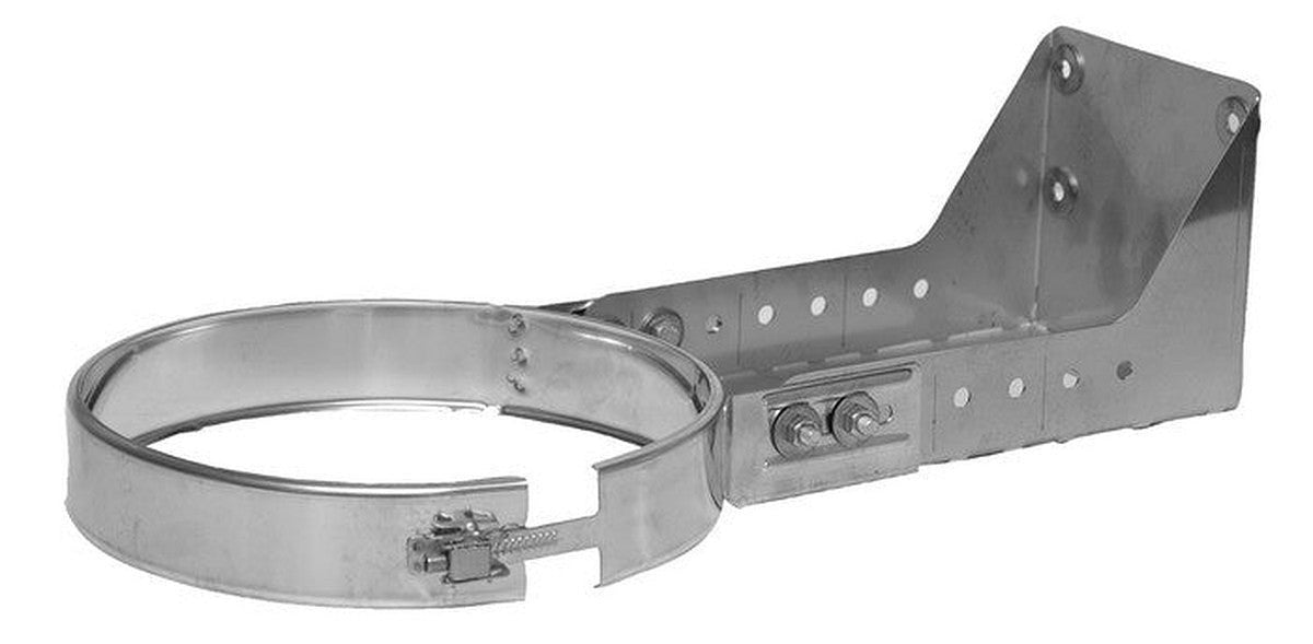 Collier mural plat inox 304 D80 100-250mm