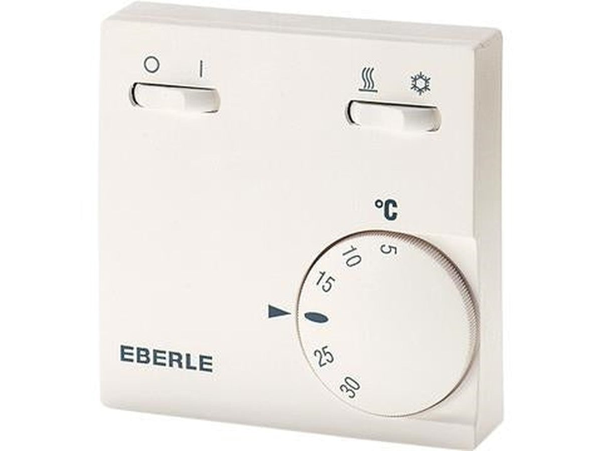 Thermostat air cond. + chauffer / ventiler / refroidir + on / off 230Vac 5 - 30°C 1CO 5
