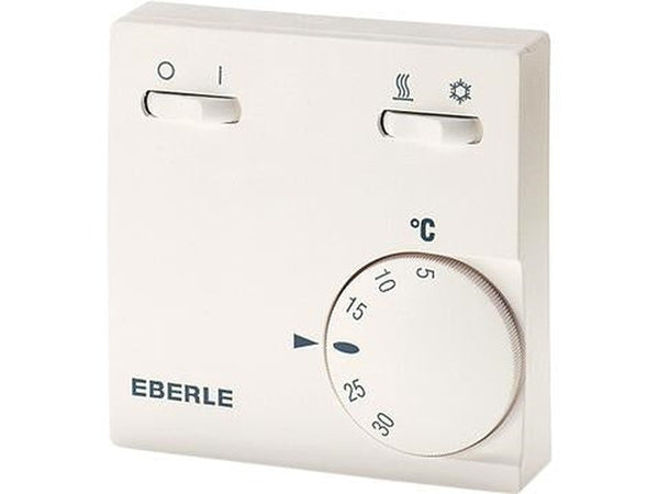 Thermostat air cond. + chauffer / ventiler / refroidir + on / off 230Vac 5 - 30°C 1CO 5