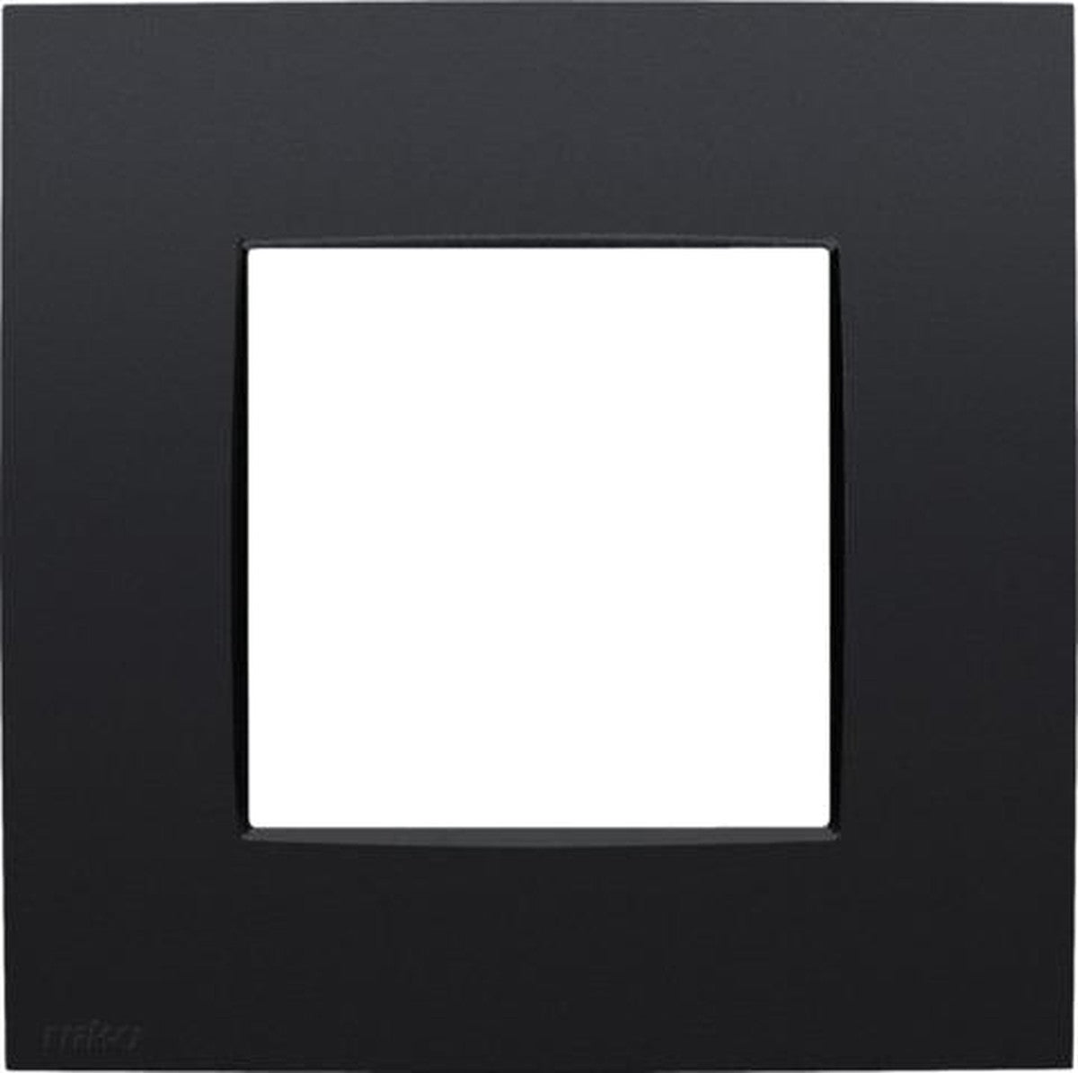 Plaque de recouvrement simple, couleur Niko intense matt Black coated