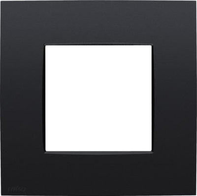 Plaque de recouvrement simple, couleur Niko intense matt Black coated