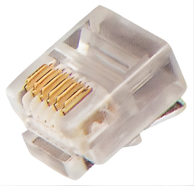 RJ12 6/6 mannelijke telefoonaansluitingen - krimptype - 100 stuks