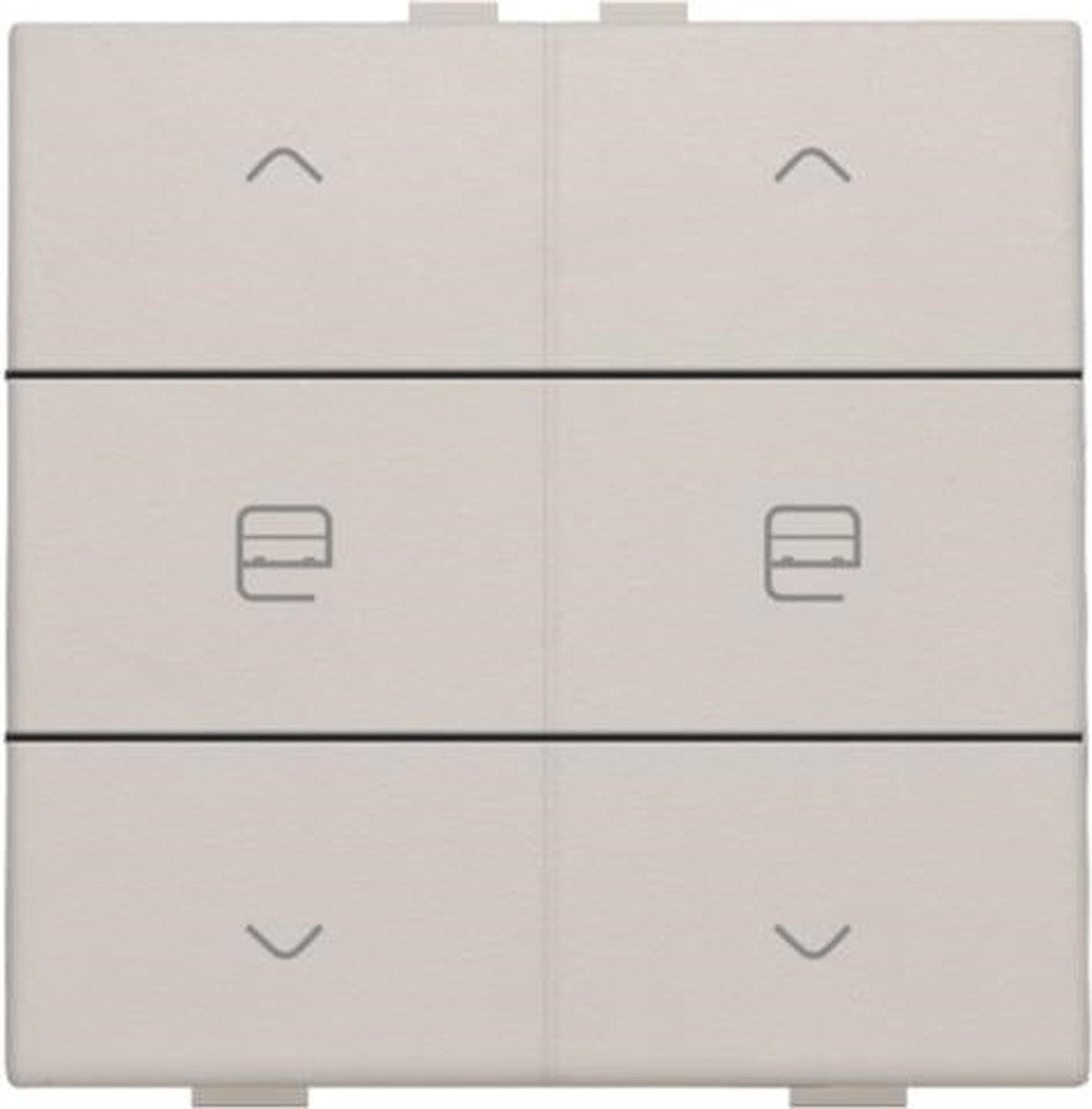 Niko Home Control double motor control - Light grey
