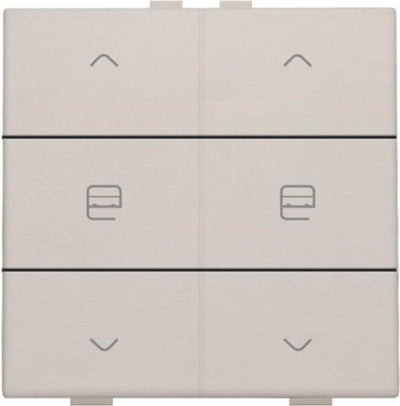 Niko Home Control double motor control - Light grey