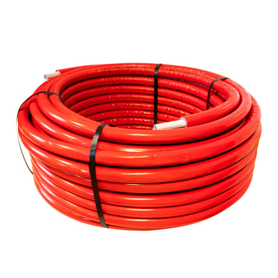 TUBES PERT-AL-PERT MULTI-COUCHE ISOLE PU 6MM -16X2-50M - ROUGE