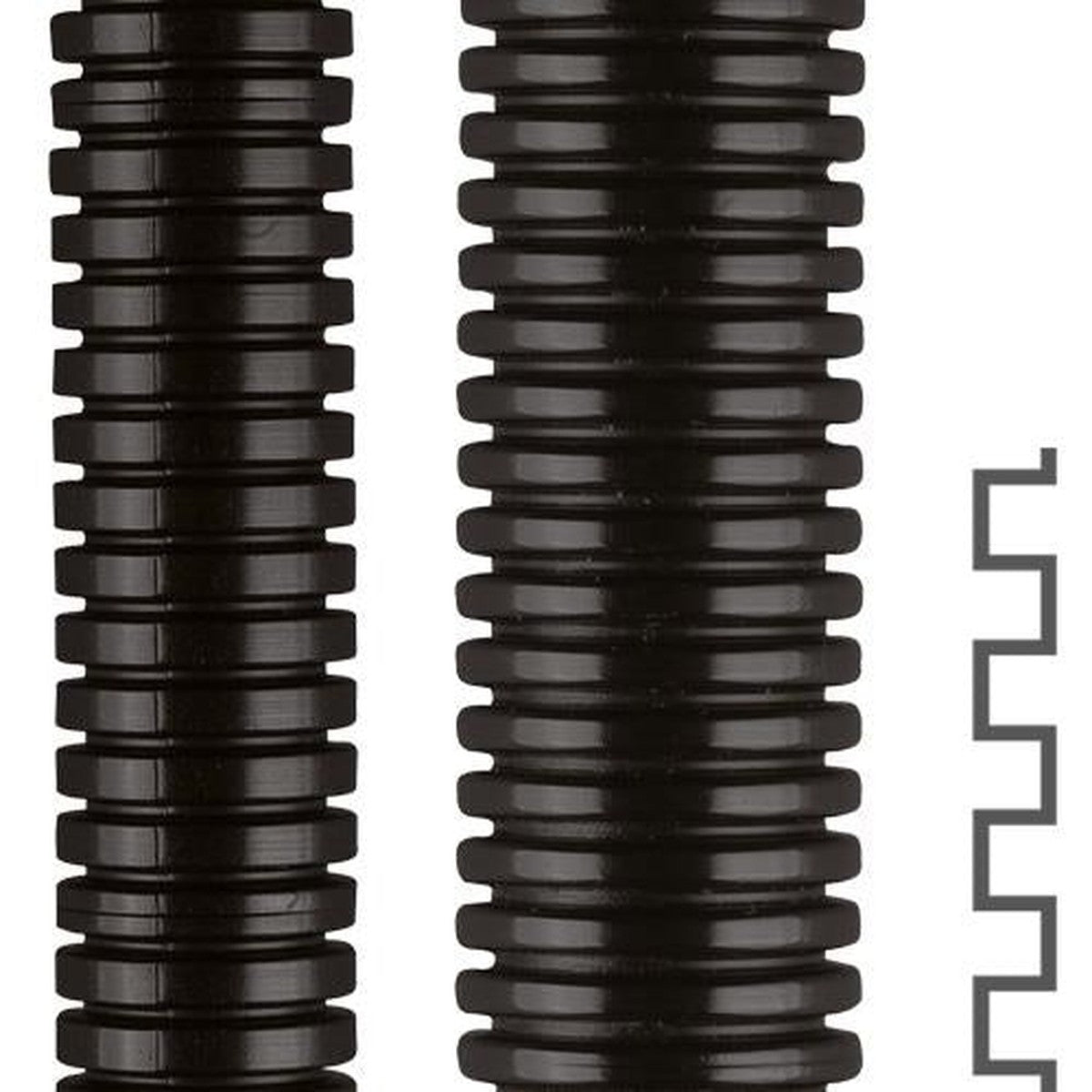 Tube flexible polyamide et raccords. Plastique. Couleur: Noir ou Gris. Résiste aux huiles jusqu'à 80