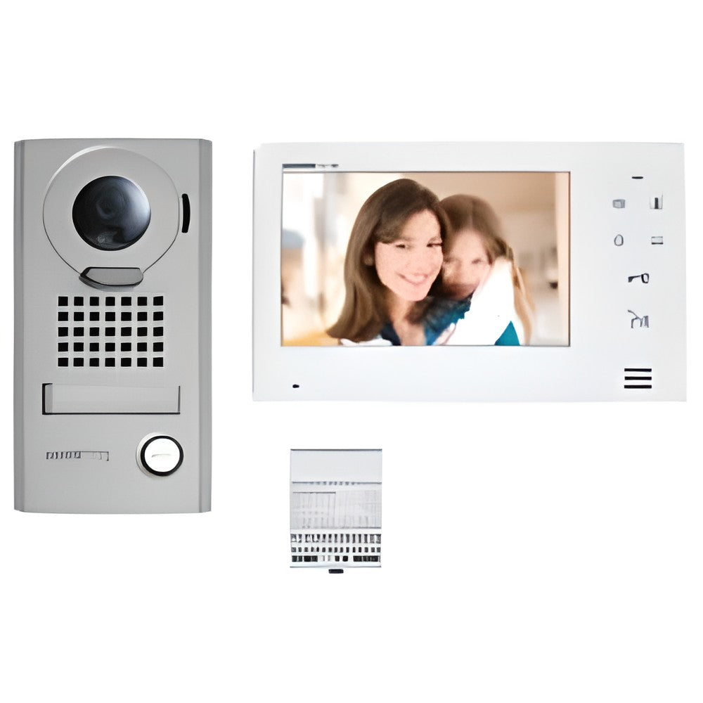 Wi-Fi video kit + 7" monitor & anti-vandal surface-mounted door station