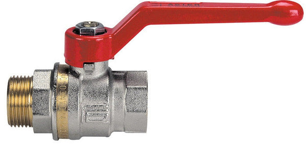 Effebi kogelkraan zonder aftap, lange hendel MF ACS gekeurd 3/8"