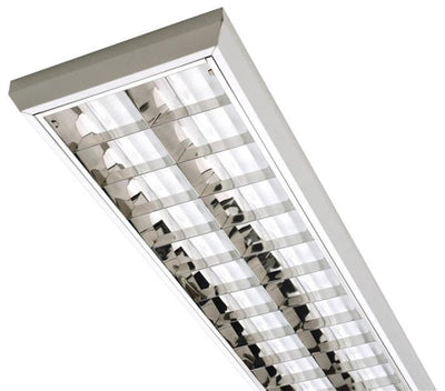 Opbouwarmatuur 2x58W matte reflector