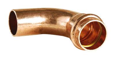 Conex Bänninger B-profiel persfitting koper gas bocht 90° MF 28
