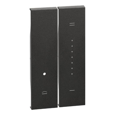 LNow zwarte dimmer schakelaar met 2 modules