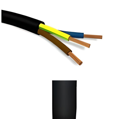 Ctlb 3 G 0.75 Noir (H05RR-F) en rouleau de 100m