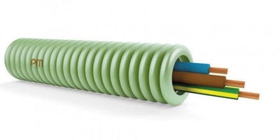 Tube précâblé H07Z1-U 3G1.5 diamètre 16mm full Lsoh en rouleau de 50m classe CPR: CCA s1bd1a1