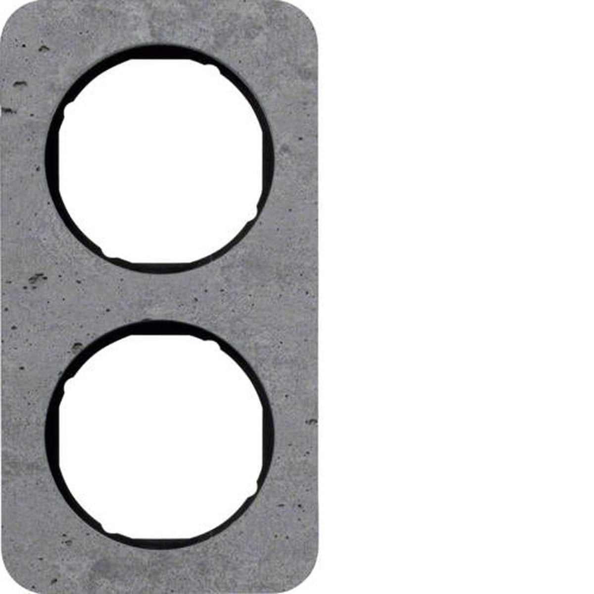 2-voudige afdekplaat R.1 Beton / Zwart