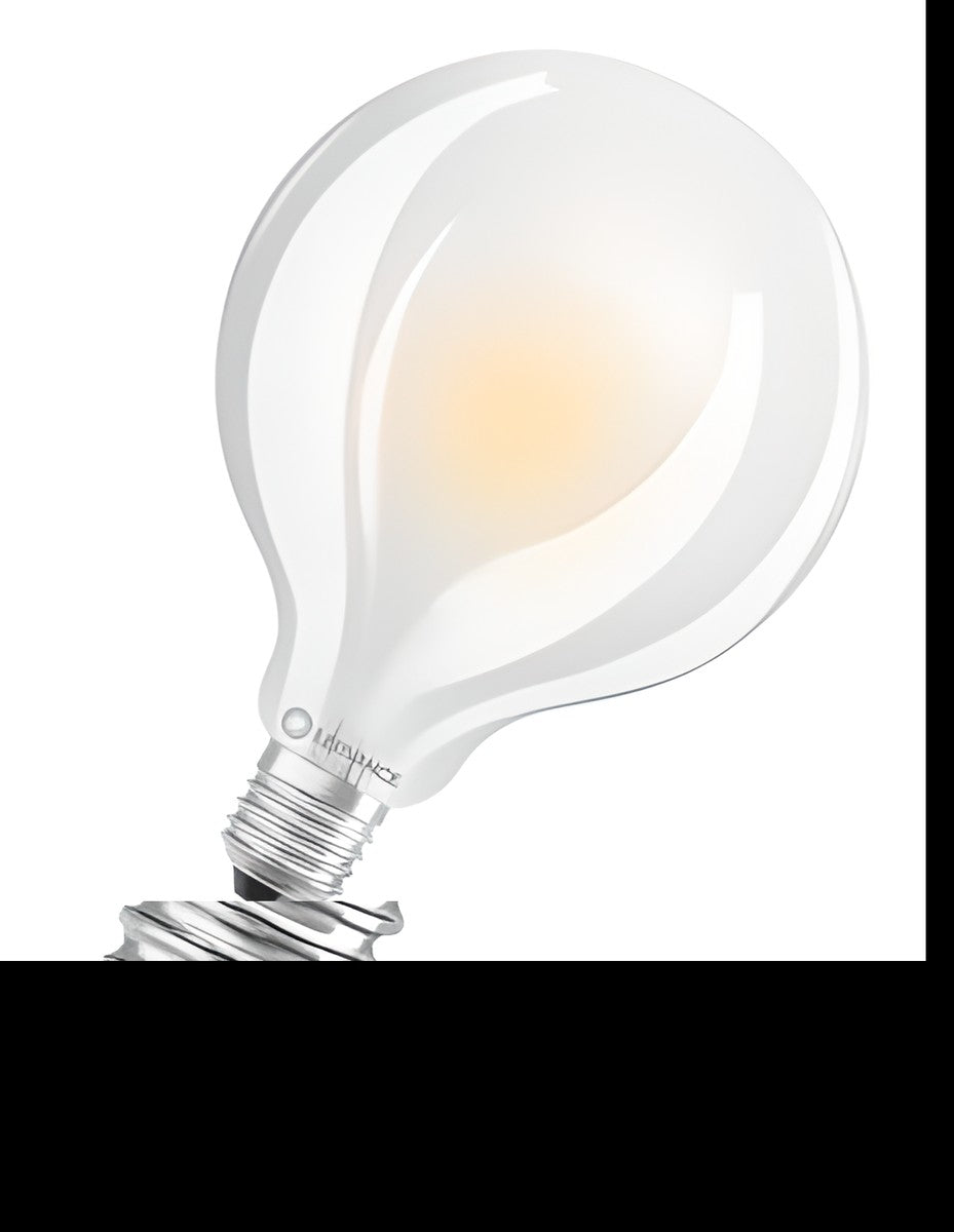 Lampe Led G95 forme sphérique classique 60 6.5W 827 filament mat E27