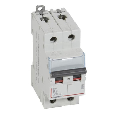 Legrand DX³ Miniature Circuit Breaker 2-pole 3A B-curve
