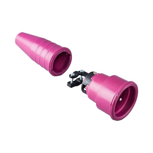 Paarse 2-polige rubberen vrouwelijke connector + aarding 16A