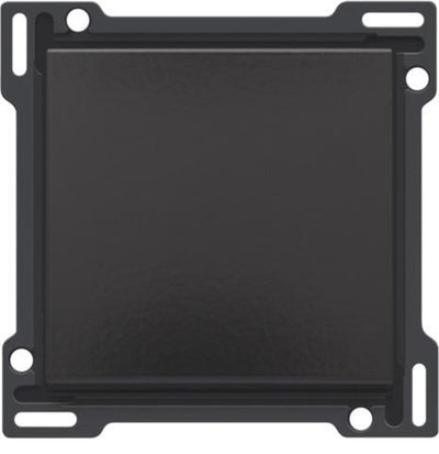 Finishing set for single switch or push-button, Bakelite Black