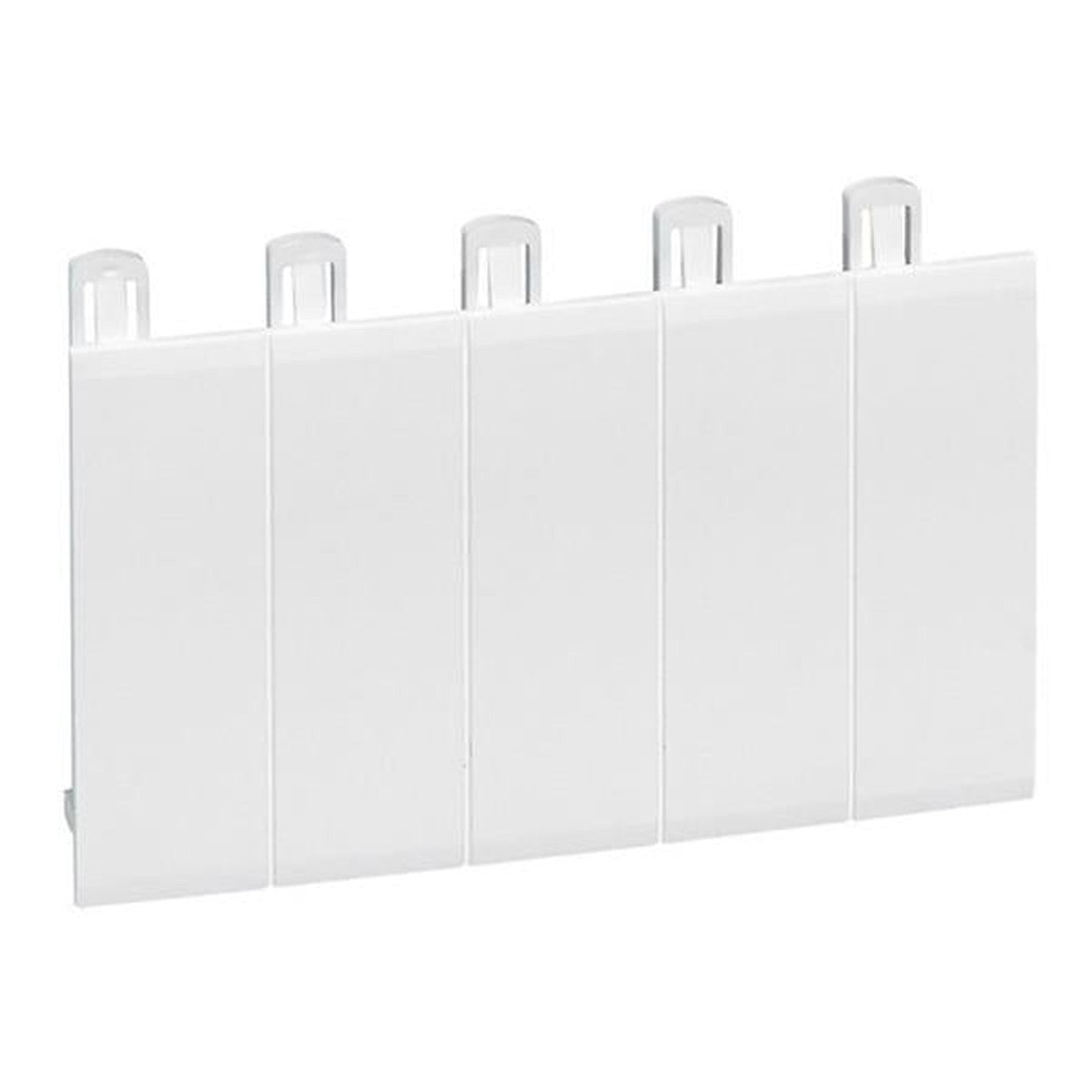 Obturateur 5 modules Blanc Ral 9010