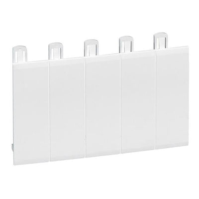 Obturateur 5 modules Blanc Ral 9010