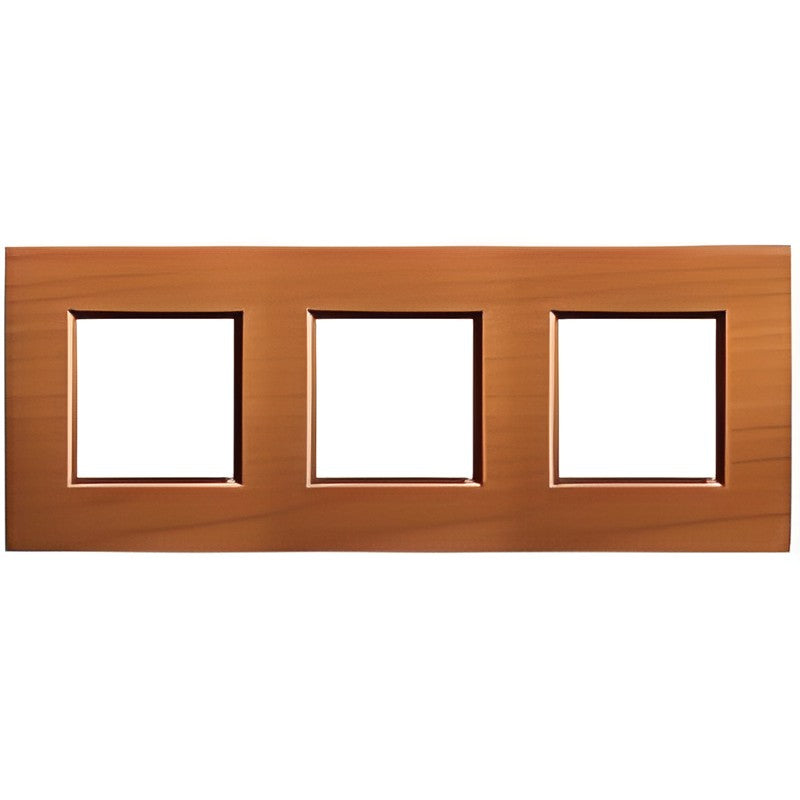 Plaque Legrand LivingLight 3x2 modules 71mm Cerisier