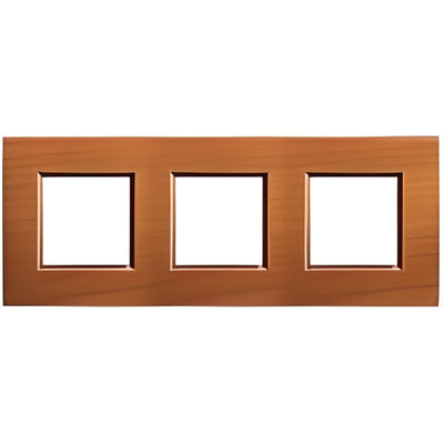 Plaque Legrand LivingLight 3x2 modules 71mm Cerisier