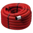 Tube de protection avec tire fil Rouge diamètre 125mm rouleau de 25m