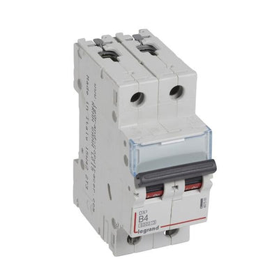Legrand DX³ Miniature Circuit Breaker 2-pole 4A B-curve 6kA