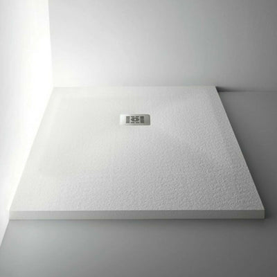 Arblu Trendy receveur de douche 800 x 1200 x 30 mm - avec bonde de vidage BLU PLUS et couvre-bonde en chromé