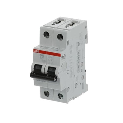 Double-pole circuit breaker 6kA S202 B-curve 50A