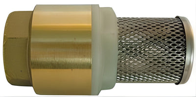 Brass Foot Valve with Stainless Steel Basket 3/4"