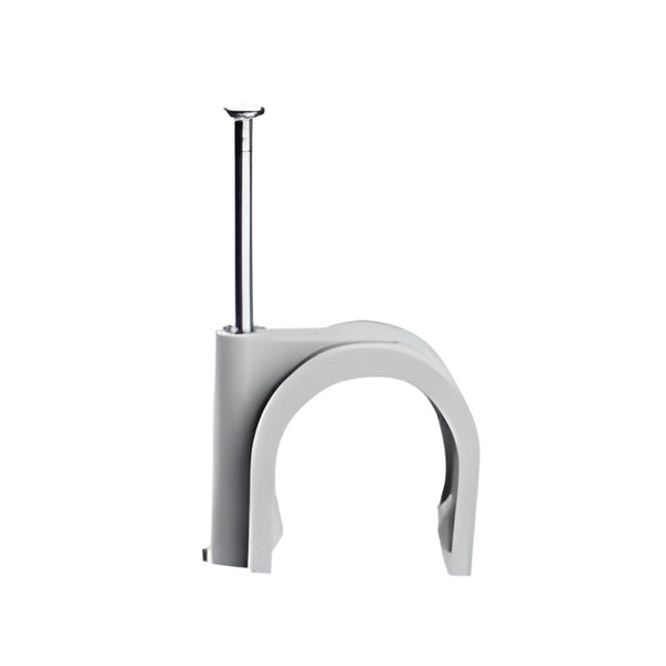 Fixfor ronde kabelbinder 22 mm grijs RAL 7035 - 50 mm punt