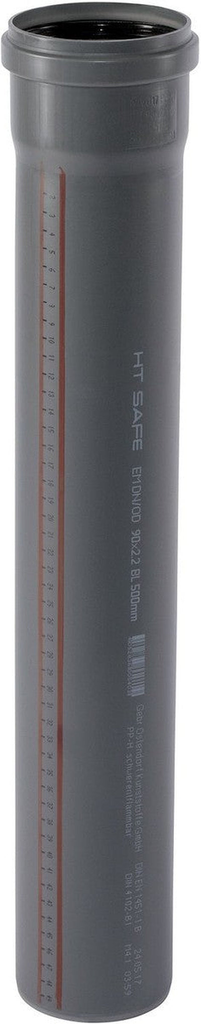 Buis 90 mm 0,5 m Mof.pp HT-Safe Ostendorf