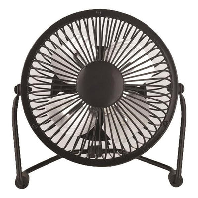 Mini ventilateur de table en métal avec Usb Noir diamètre 10 2,5W 5V