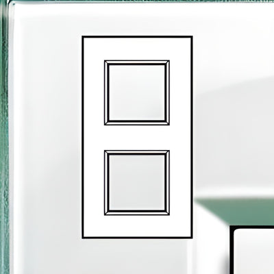 LivingLight - plaque rectangulaire 2 x 2 modules Aquamarine