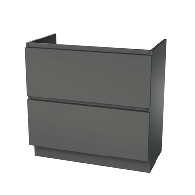 Van Marcke Ventus Tre sous-meuble B900xH880xD495mm 2tiroirs Onyx