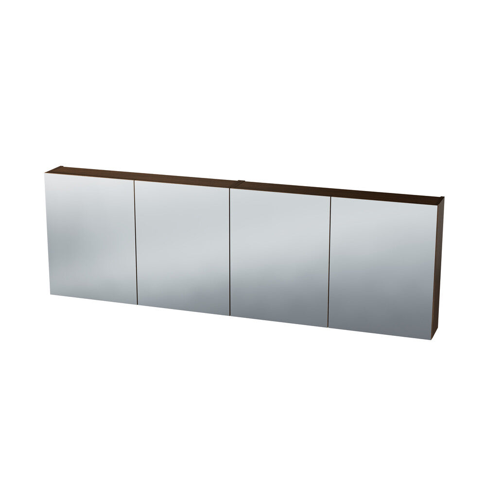 Van Marcke Nebulo armoire de toilette L2000xH650xP178 4 portes simple face Castello Oak Brown