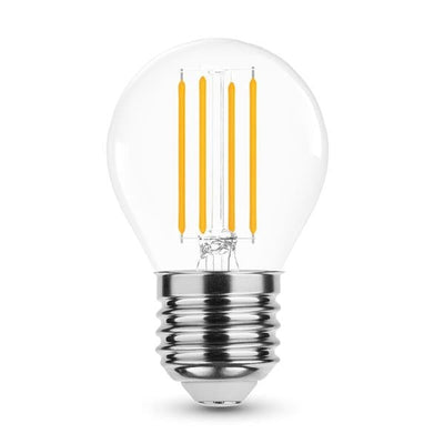 LED-bollamp met gloeidraad - 4W - E27 - 2700K - 360° - 430lm