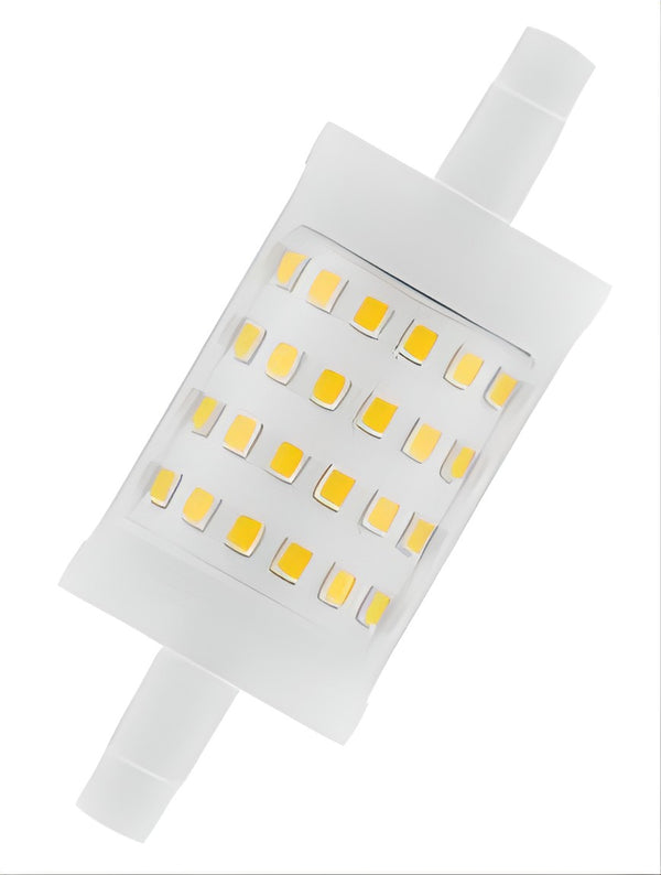 Lampe Led line spéciale double culot 78mm 75 dimmable 9.5W 827 R7s