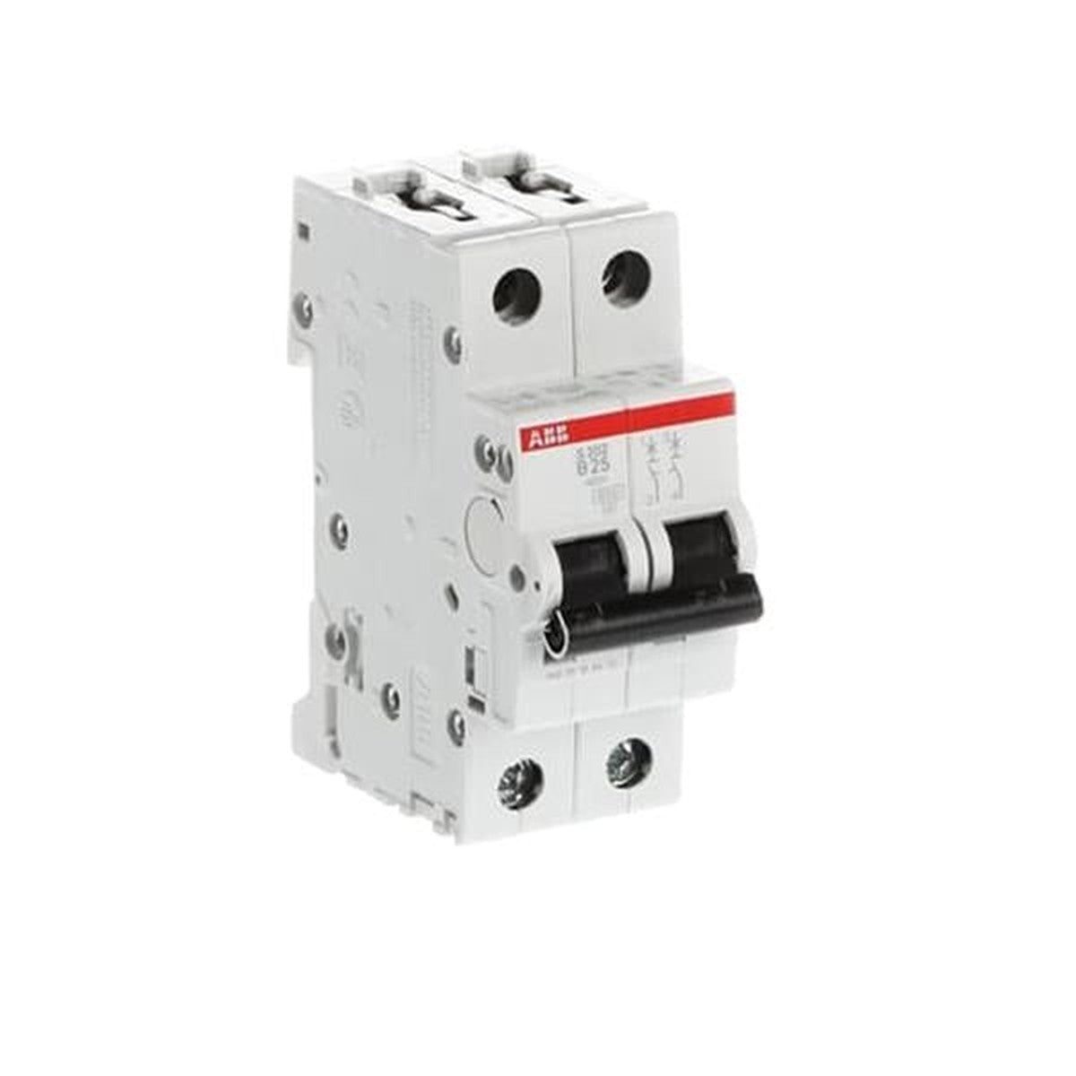 Disjoncteur bipolaire 6kA S202 courbe B 25A