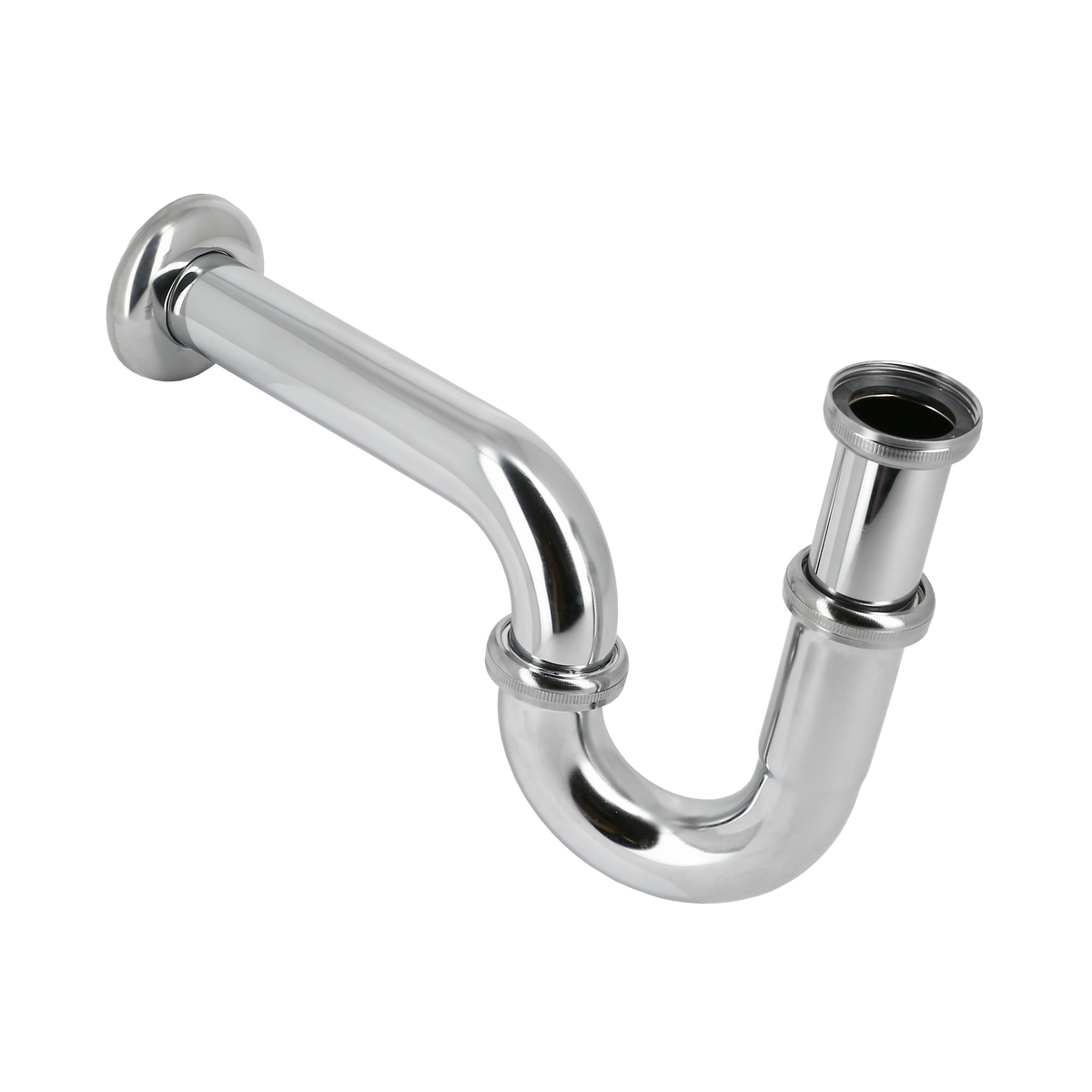 Siphon de lavabo laiton chromé