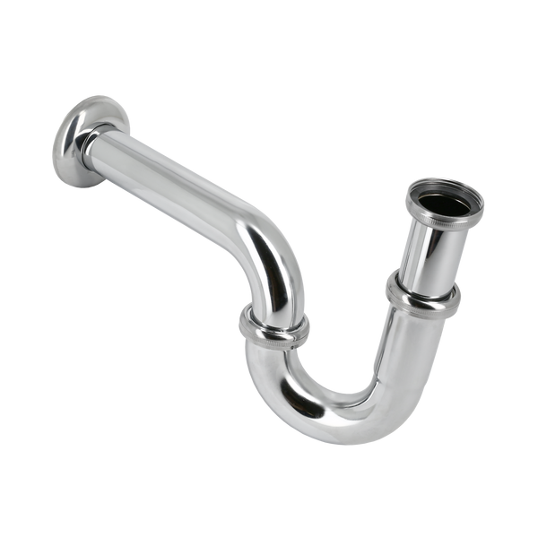 Siphon de lavabo laiton chromé