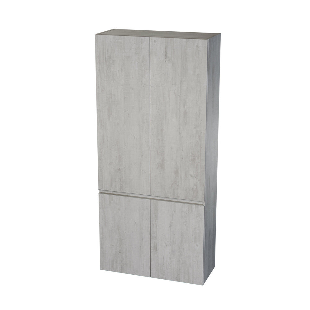 Van Marcke Fortitudo Due armoire colonne L800xH1760xP340mm 4portes Grey Concrete
