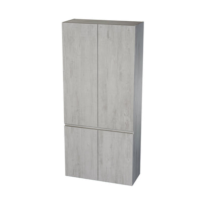 Van Marcke Fortitudo Due armoire colonne L800xH1760xP340mm 4portes Grey Concrete
